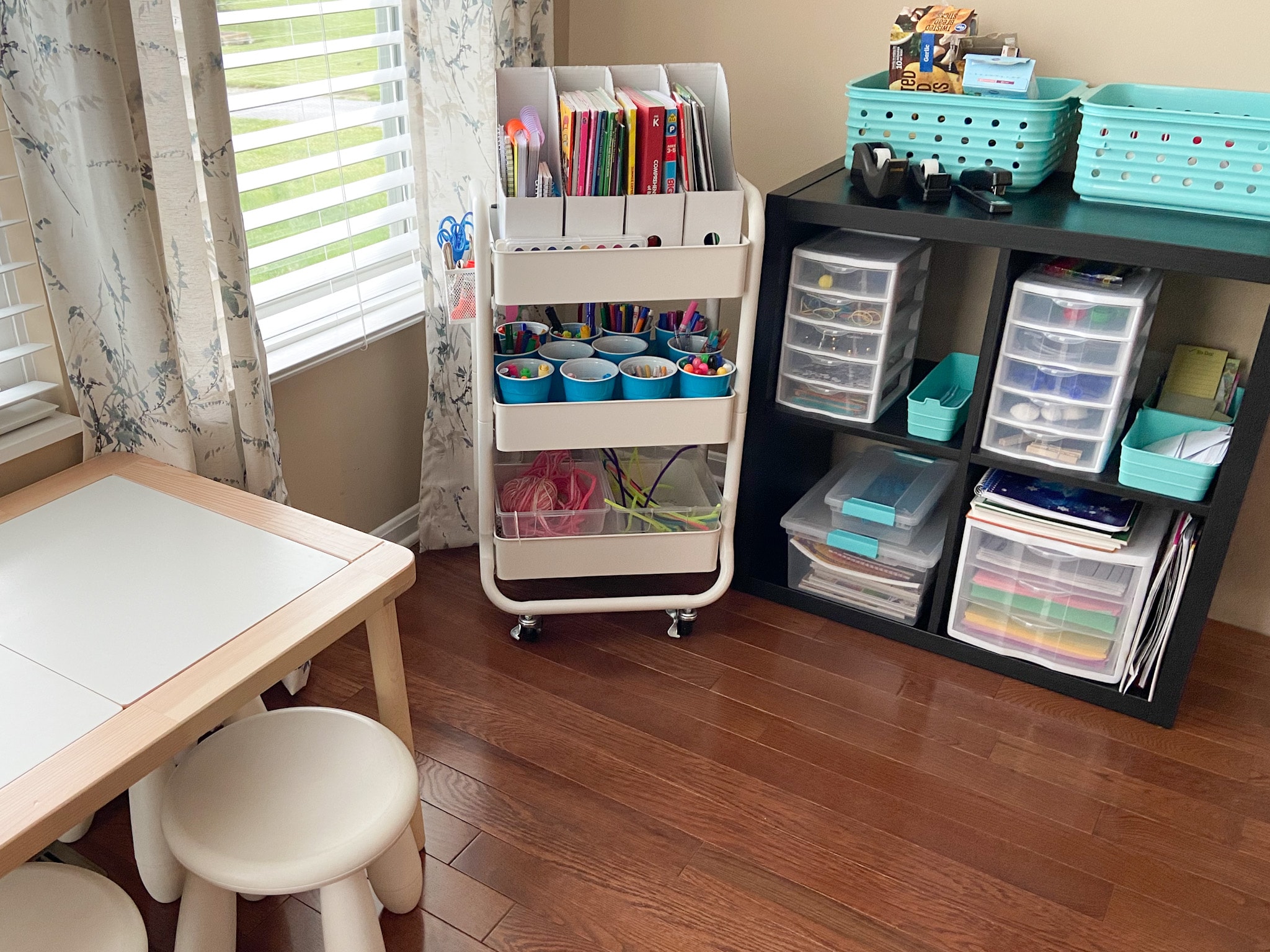 Organizing Kids Art Supplies