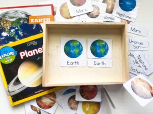 Space Montessori Cards