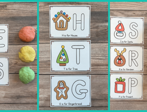 Educational and Fun Christmas Playdough Mats