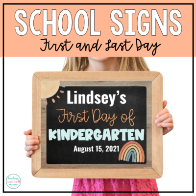 Back to School Signs for Kids