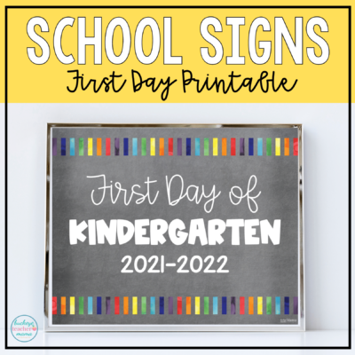 Back to School Signs for Kids